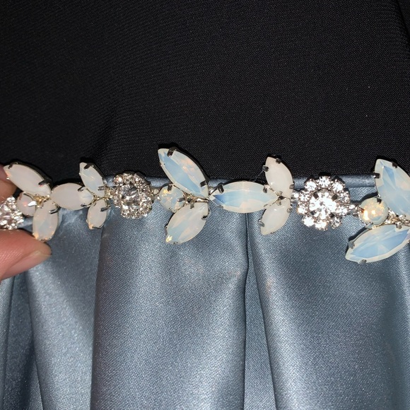 David’s Bridal,  Blue Prom Dress - Picture 2 of 2